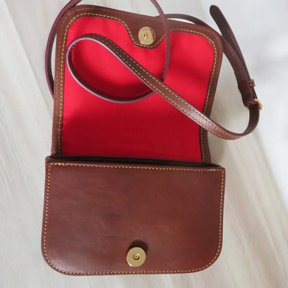 Dooney & Bourke Florentine Kitty Crossbody, Chestnut, EUC - Picture 5 of 11